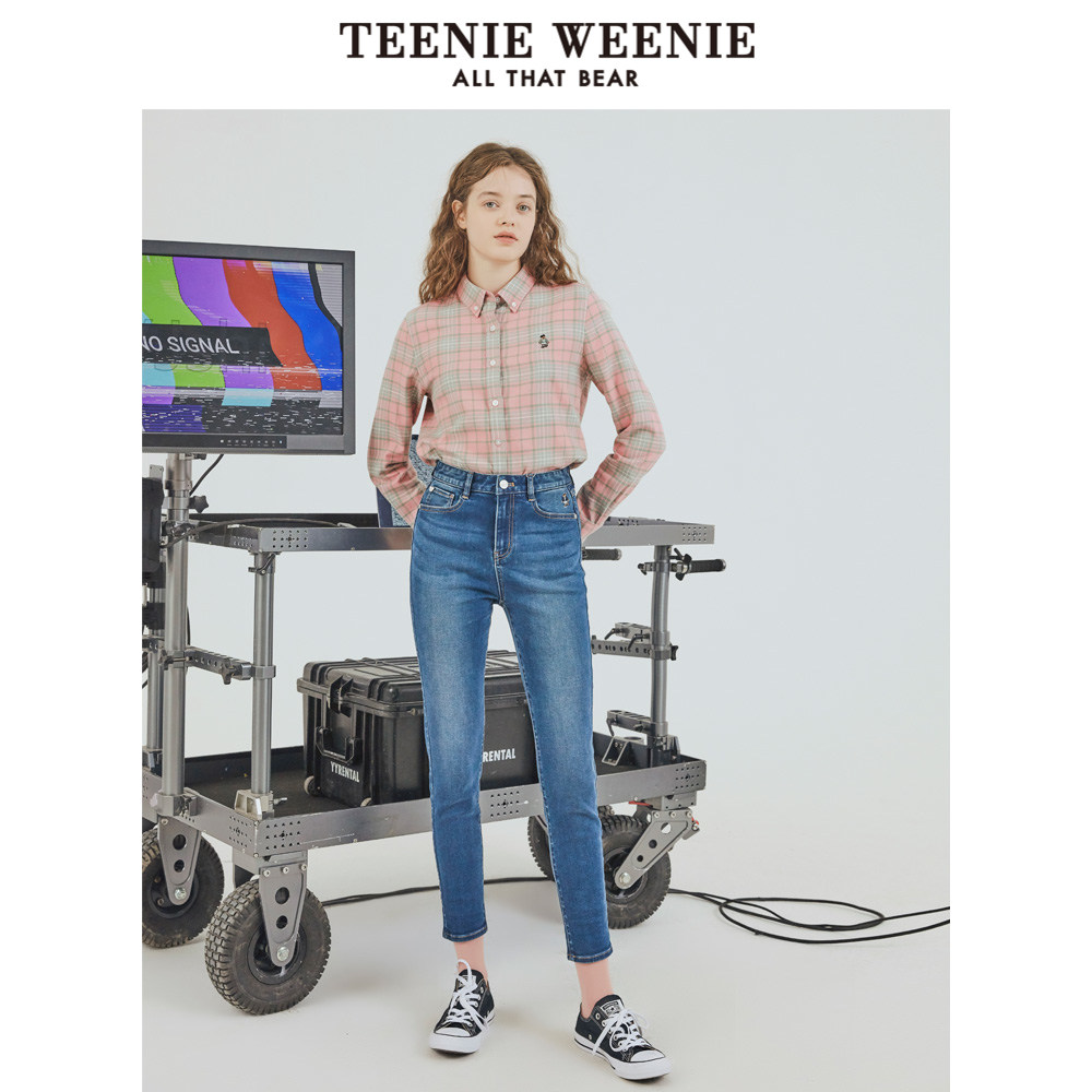 teenieweenie小熊格子女复古衬衫 TeenieWeenie衬衫