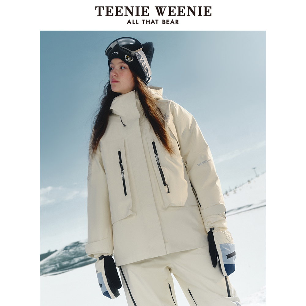 TeenieWeenie小熊秋冬两件套三合一保暖轻羽绒服防泼水外套女