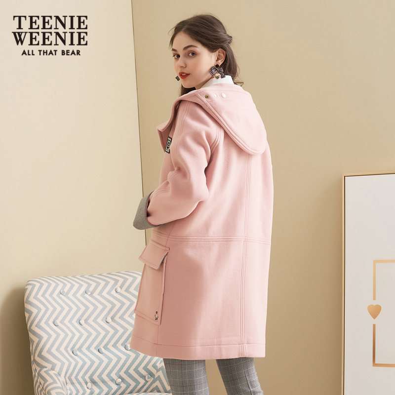 teenieweenie小熊女装休闲毛呢大衣 TeenieWeenie毛呢外套