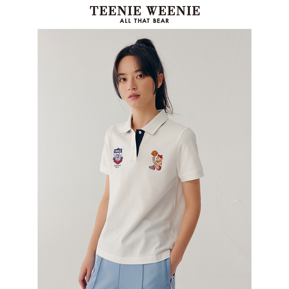 teenieweenie小熊polo衫短袖jk制服 TeenieWeeniePOLO衫