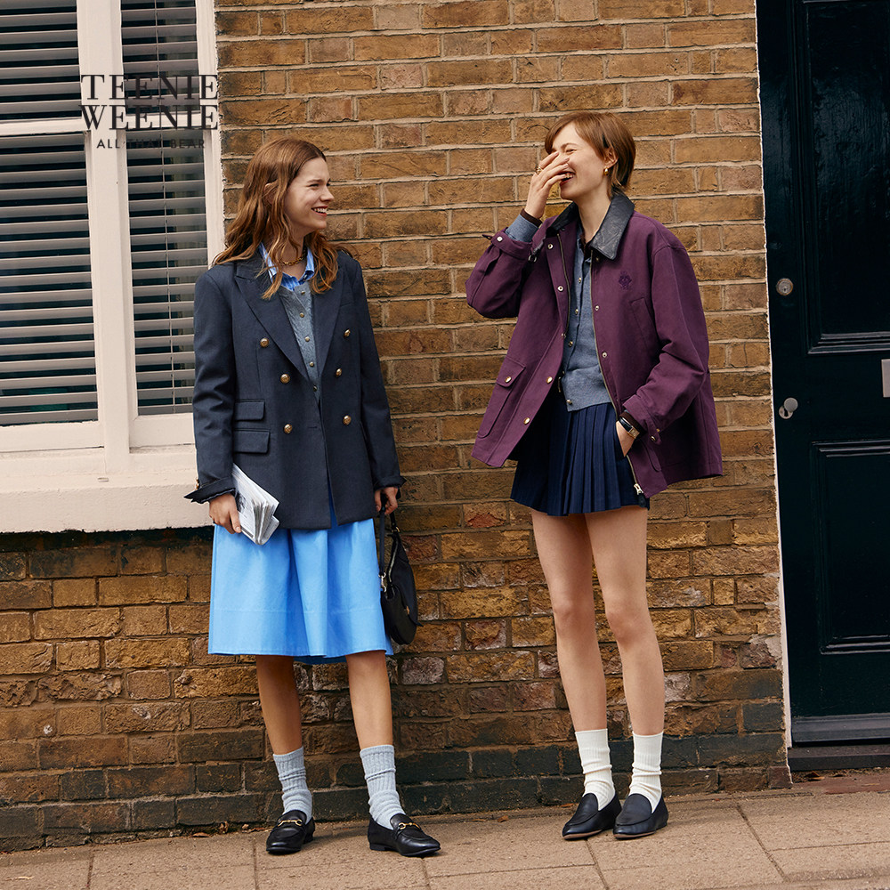 【金扣布雷泽】TeenieWeenie小熊女绵羊毛西装25秋冬轻商务短外套,淘宝优惠券,粉丝福利购,淘宝优惠卷