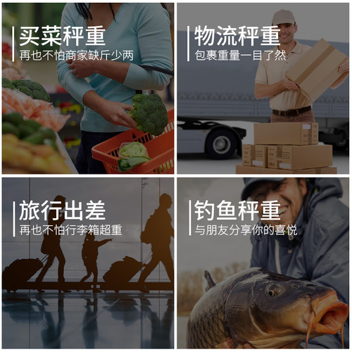 CNW手提电子秤高精度50kg便携式迷你手提称弹簧秤快递专用称重 - 图3