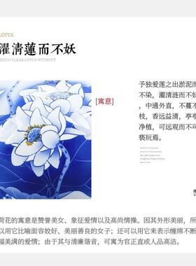 景德镇手绘石榴中式工艺品花瓶