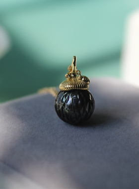 天然海水大溪地龙鳞珍珠吊坠项链