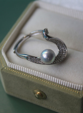 天然海水真多麻珍珠戒指