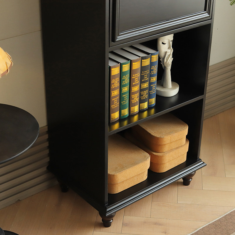 实木美式电视柜高酒柜储物柜简约陈列柜玻璃柜边柜装饰柜轻奢靠墙,淘宝优惠券,粉丝福利购,淘宝优惠卷