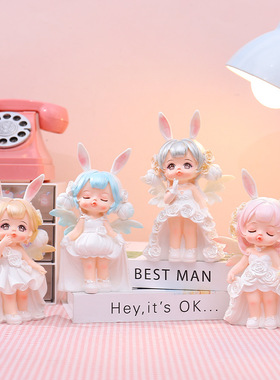 梦幻卡通白月星河安妮女孩摆件创意卧室装饰品可爱小众高级感礼品