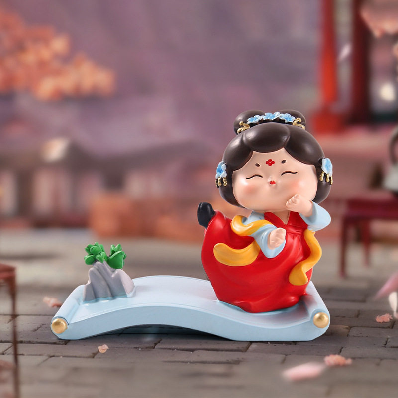 国潮古风江山如画手机支架办公桌面装饰品古风女孩解压神器小礼物,淘宝优惠券,粉丝福利购,淘宝优惠卷