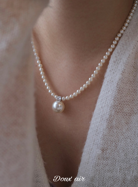 绝甜空气正圆施家珍珠项链