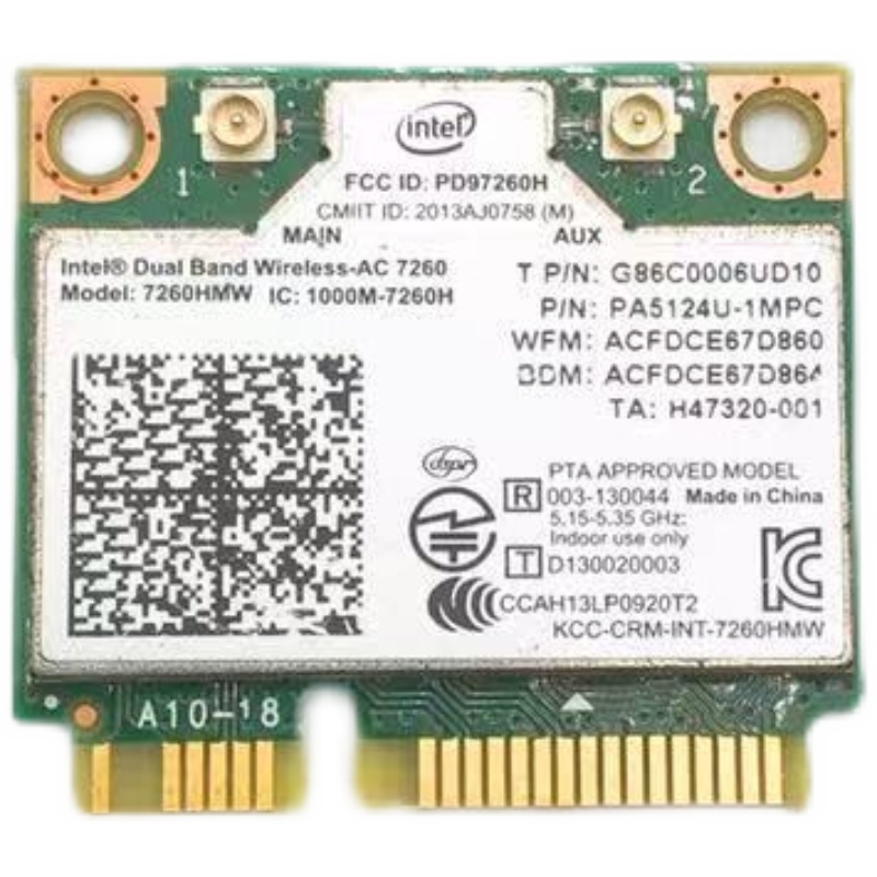 Intel 7260HMW AC/AN千兆无线网卡内置5G双频MINIPCIE笔记本PCI-E - 图1