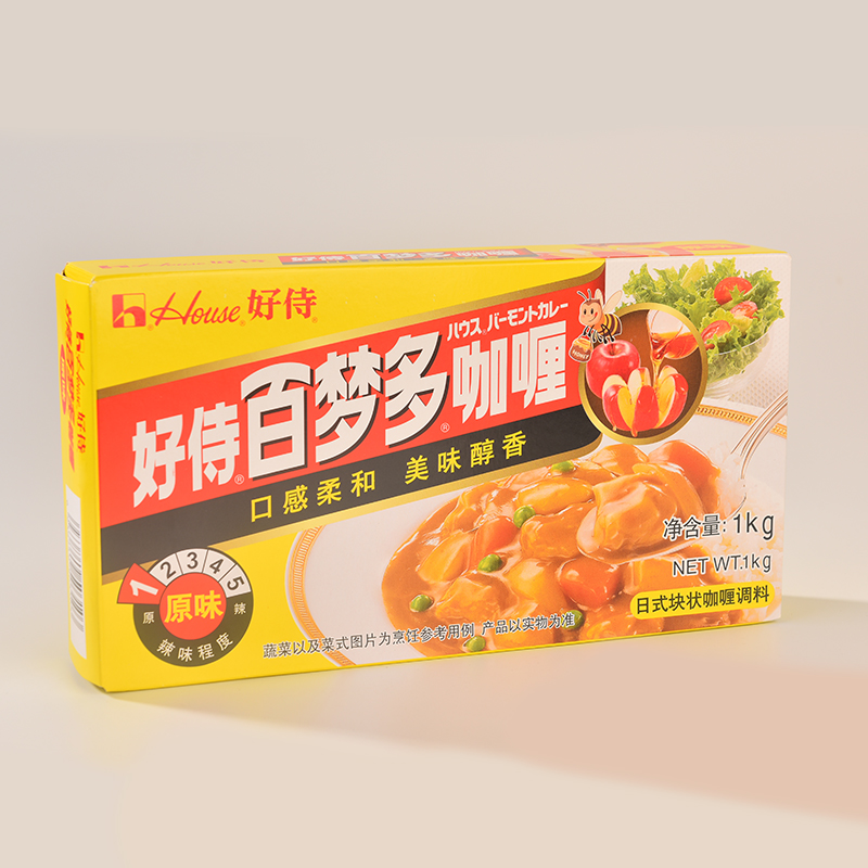 好侍百梦多咖喱块原味1kg日式咖喱粉酱鱼蛋鸡肉饭嘎哩料商用1000g - 图3