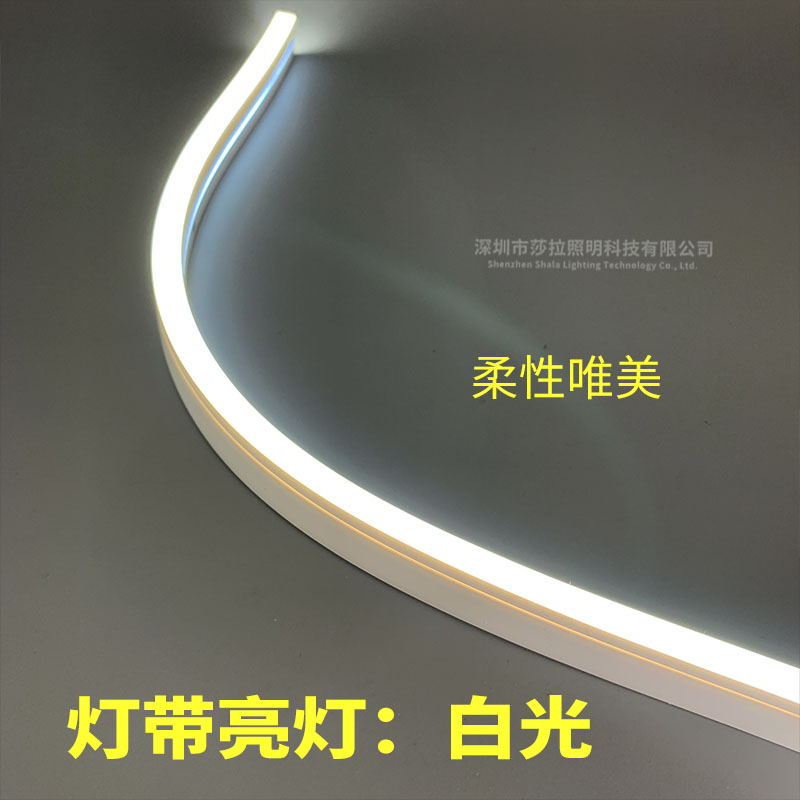 柔光无颗粒软灯带4毫米宽6mm宽圆形半圆形13毫米直径超细防水光带 - 图1