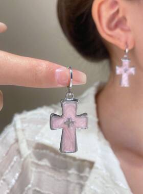 Classic Cross Jewelry Silver Hip Hop Party Earrings Women 新
