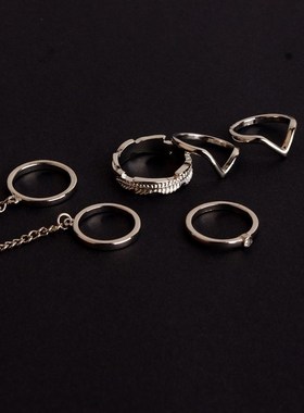 6pcs set finger ring Fashion women Accessory joint rings