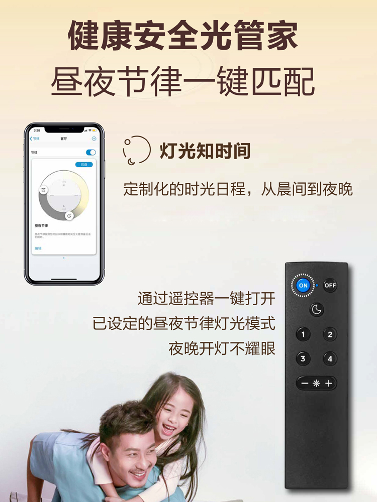 飞利浦照明wiz系列WiFi智能调控遥控器吸顶灯灯带筒灯桌灯遥控器 - 图2