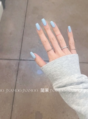 春夏bi涂 baby蓝色甲油胶  奶蓝色显白清新流行色美甲店用 H02-02