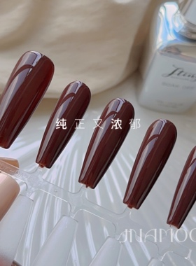 深棕色甲油胶Jting秋冬超亮持久