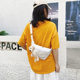 Crossbody bag trendy women's bag yellow chest bag canvas bag cute