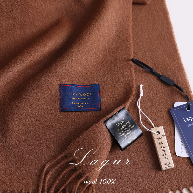 高级版~羊羔毛版本！澳洲美利奴羊毛围巾纯色冬季新款围脖情侣款,淘宝优惠券,粉丝福利购,淘宝优惠卷