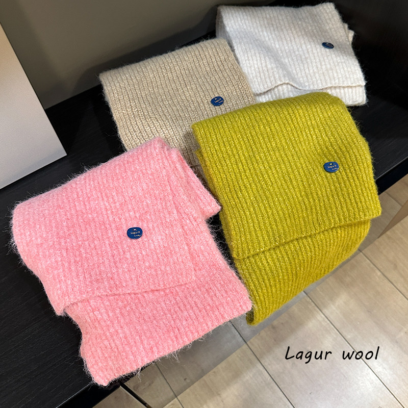 日本定纺！漫画色系羊毛混纺加厚针织围巾纯色毛线围脖2025新款冬,淘宝优惠券,粉丝福利购,淘宝优惠卷