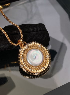 XMR美拉德串珠天然石珍珠项链女