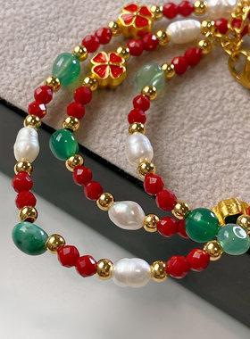 XMR新中式南红玛瑙项链