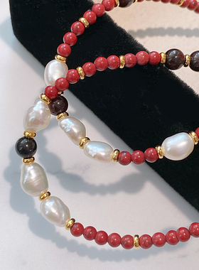 XMR复古新中式红松石项链