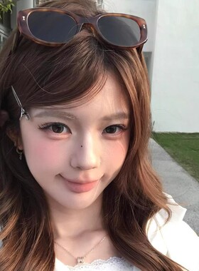 2026新款墨镜女款高级感复古玳瑁方框防紫外线太阳眼镜女潮方圆脸