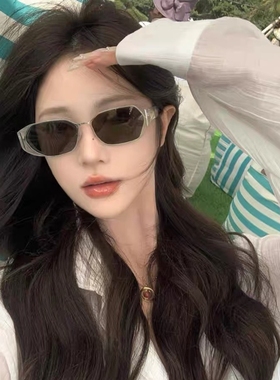 韩版复古小冰块薯薯墨镜女方框圆脸显瘦时髦高级感防紫外线太阳镜