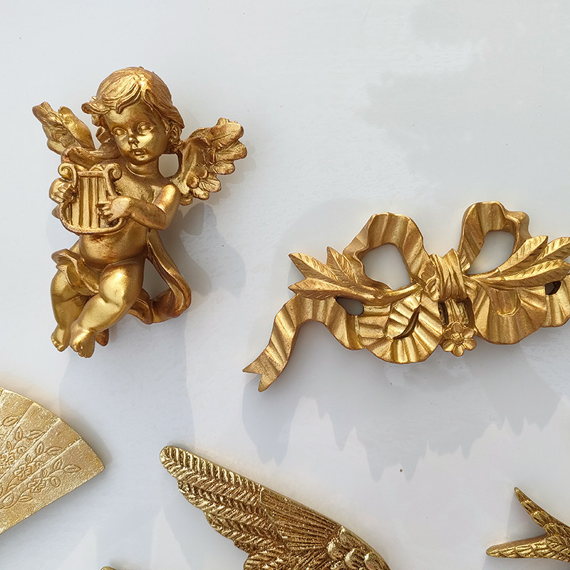 可可的画廊复古法式轻奢美式背景墙链条个性树脂飞燕扇子壁挂挂画,淘宝优惠券,粉丝福利购,淘宝优惠卷