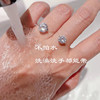 Ring Holder S925 Sterling Silver Mermaid Tears Ring Holder Simple Invisible Moissanite Transparent Fishing Line New Female Ring