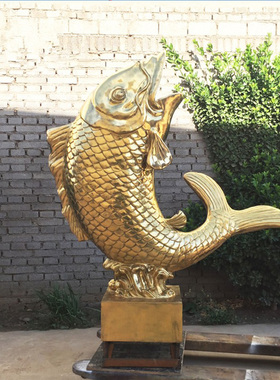 渤言雕塑不锈钢镂空鲤鱼雕塑