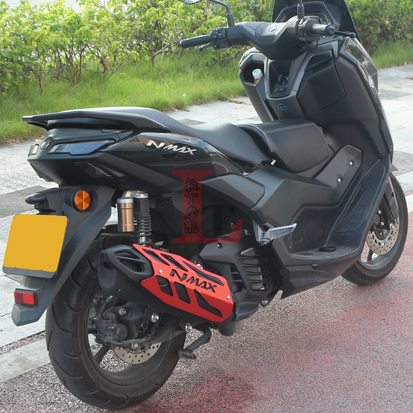 适用雅马哈NMAX155 20-25年改装排气管装饰盖侧边罩防磨保护外壳,淘宝优惠券,粉丝福利购,淘宝优惠卷