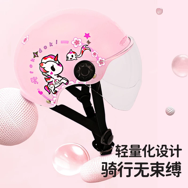 Шипу Гао × TOKIDOKI совместный электромобиль детский шлем для девочек 3C сертифицированный, четырех сезонов, универсальный стиль весна-лето