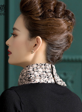 翦鸥秋冬季100%羊毛三角巾围脖女