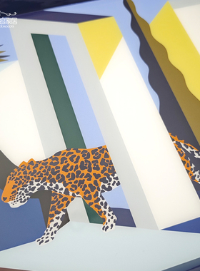 H托盘手绘漆木长托盘置物礼盒装