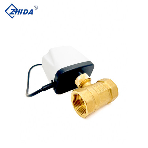 电动二通球阀220v两线常闭常开12v电动管道水阀出水开关1寸2寸24v - 图1