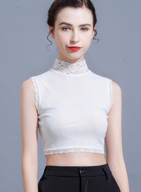 网纱假领子女蕾丝半高领假衣领