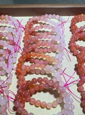 天然  盐源玛瑙 渐变色 单圈手链 约8毫米 diy配饰简约百搭礼物