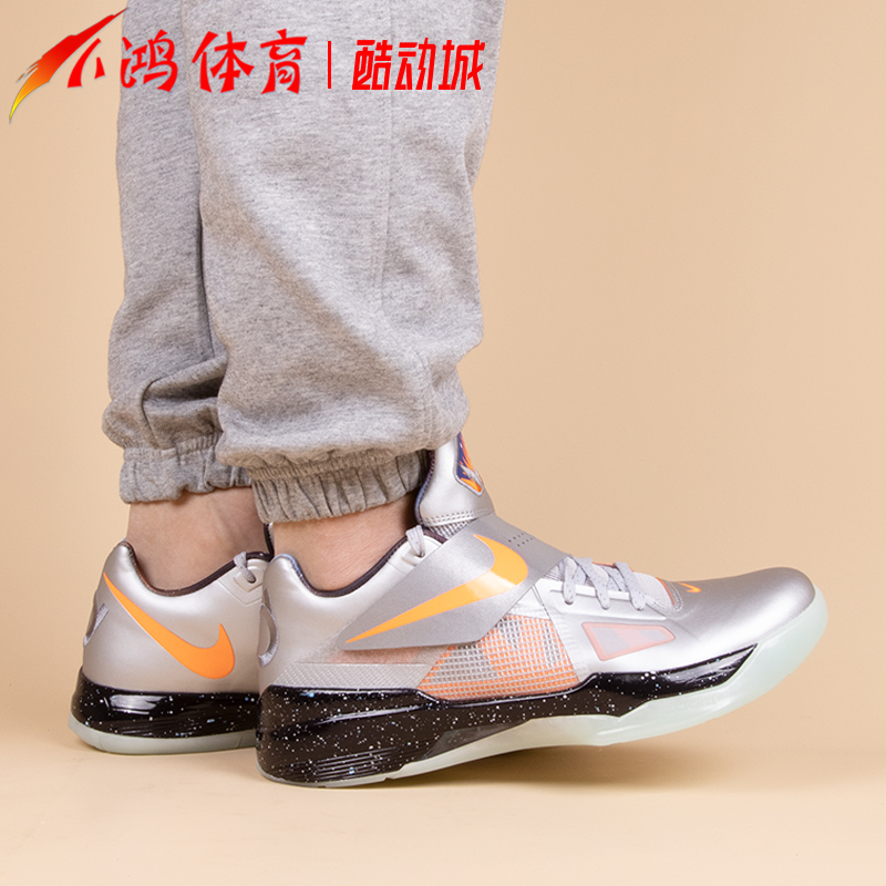 小鸿体育Nike KD 4 杜兰特4代 全明星 黑银 实战篮球鞋FD2635-001 - 图0