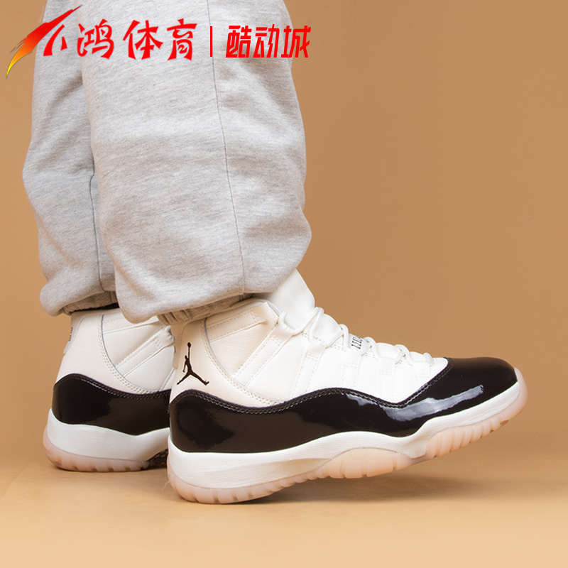 小鸿体育Air Jordan 11 AJ11 樱花康扣 高帮复古篮球鞋AR0715-101 - 图0