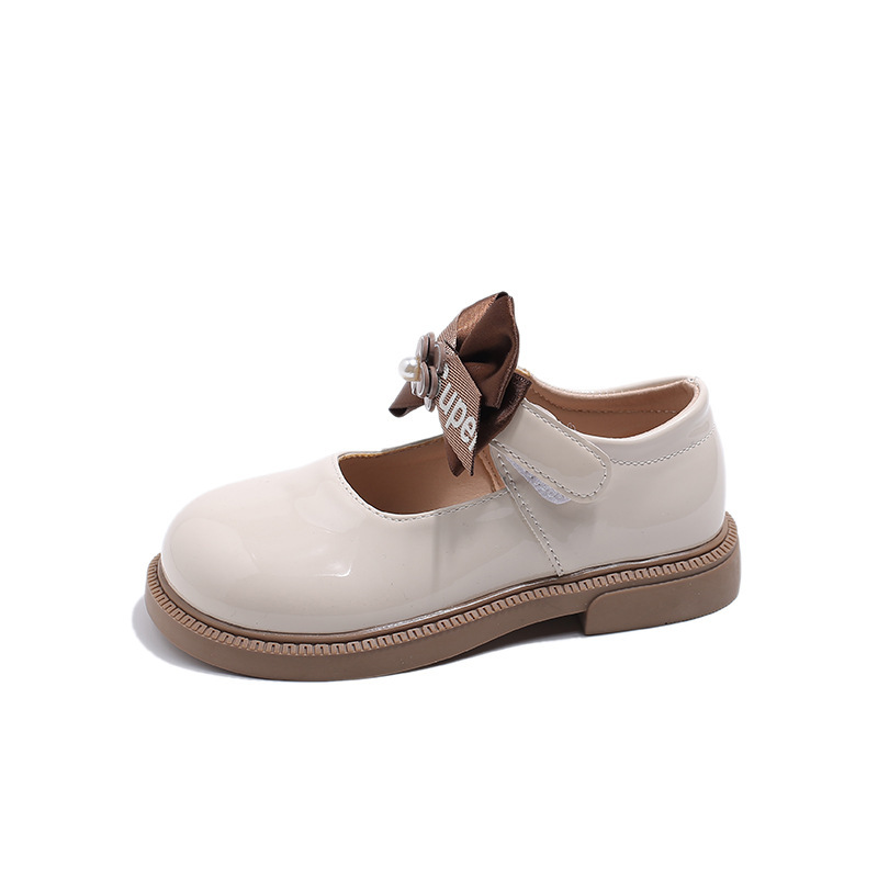 儿童小皮鞋女童鞋shoesshoes女孩软底蝴蝶结单鞋公主鞋表演鞋 - 图3