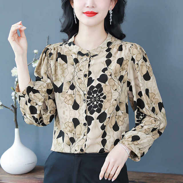 ເສື້ອຍືດແຂນຍາວ chiffon ແບບ retro ແບບຮົງກົງປີ 2026