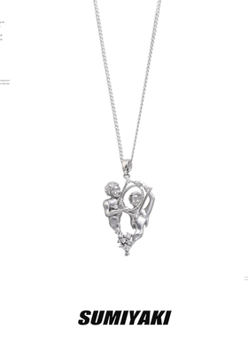 SUMIYAKI美式复古天使梦境项链