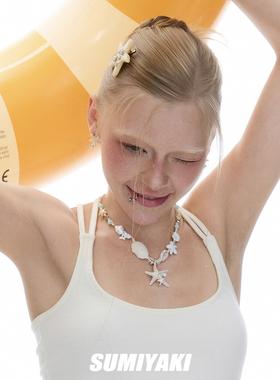 海洋派对纯手工串珠绳子项链