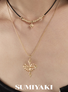 SUMIYAKI蝶骨·共生双层叠戴项链