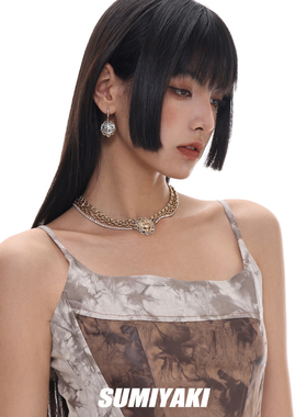 SUMIYAKI复古美式美杜莎项链