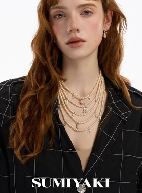 马蹄系列多层项链复古叠戴锁骨链