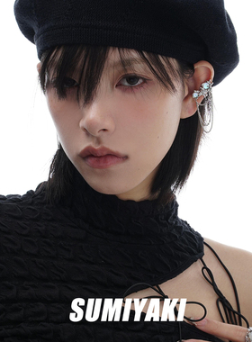 sumiyaki耳环高级感轻奢月光石