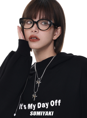 SUMIYAKI原创涂鸦十字架项链